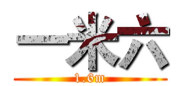 一米六 (1.6m)