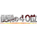 便乗の４０位 (motubekimonoha ane)