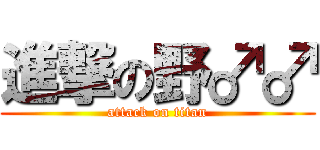 進撃の野♂♂ (attack on titan)