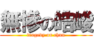 無慘の皓峻 (tragedy on chun)