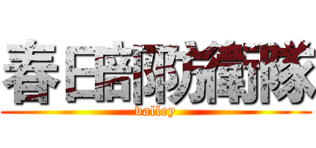 春日部防衛隊 (valley)