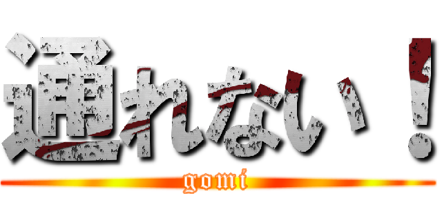 通れない！ (gomi)