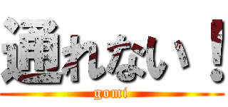 通れない！ (gomi)