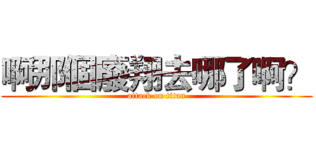 啊那個廢翔去哪了啊？ (attack on titan)