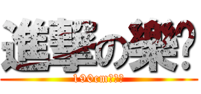 進撃の樂咖 (190cmの逆襲)