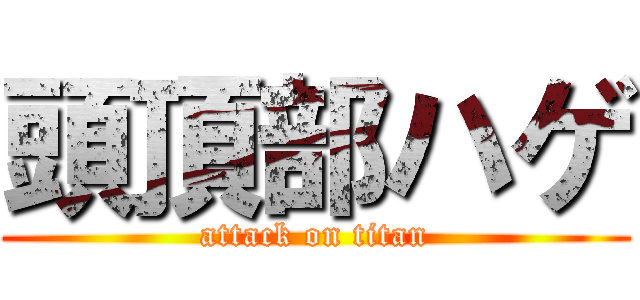 頭頂部ハゲ (attack on titan)