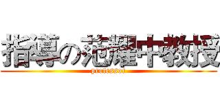 指導の范耀中教授 (professor)