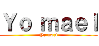 Ｙｏ ｍａｅｌ (Yo mael)