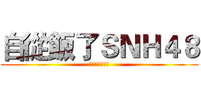 自從飯了ＳＮＨ４８ (就不想談戀愛了)