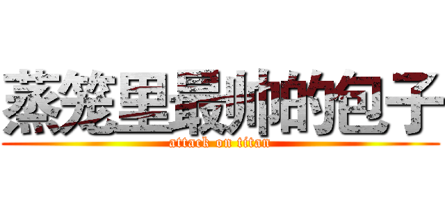 蒸笼里最帅的包子 (attack on titan)