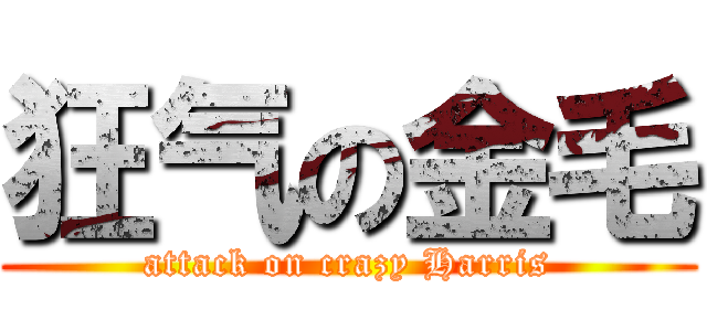 狂气の金毛 (attack on crazy Harris)