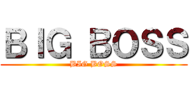 ＢＩＧ ＢＯＳＳ (BIG BOSS)