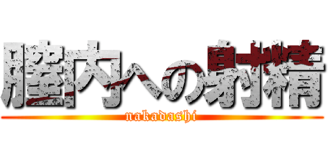 膣内への射精 (nakadashi)