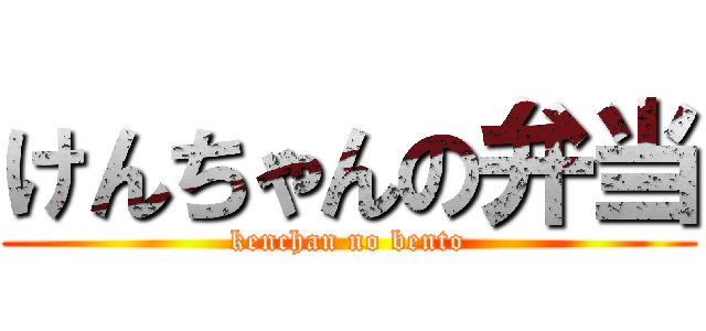 けんちゃんの弁当 (kenchan no bento)