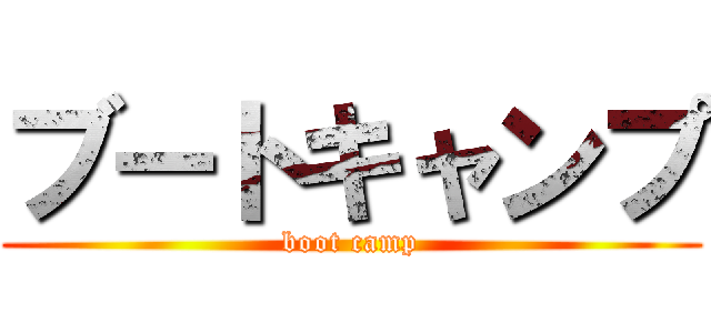 ブートキャンプ (boot camp)