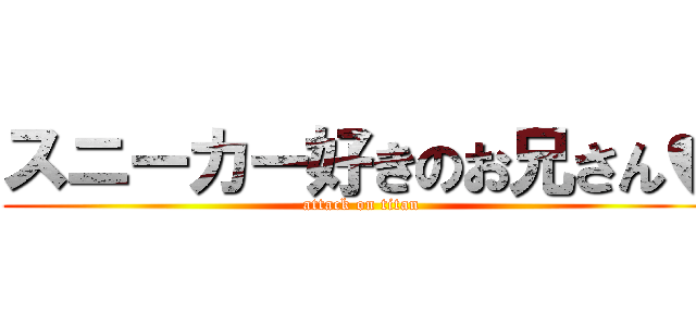 スニーカー好きのお兄さん♥ (attack on titan)