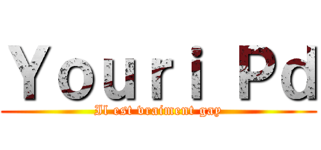 Ｙｏｕｒｉ Ｐｄ (Il est vraiment gay)