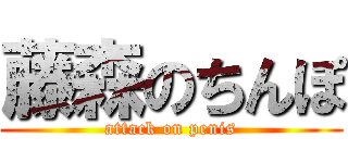 藤森のちんぽ (attack on penis)