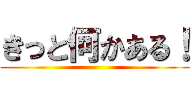 きっと何かある！ ()