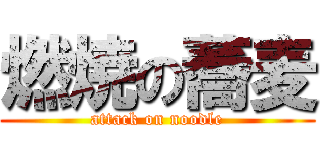 燃焼の蕎麦 (attack on noodle)