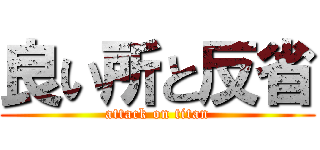 良い所と反省 (attack on titan)