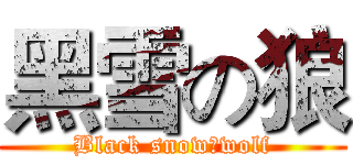 黑雪の狼 (Black snowのwolf)