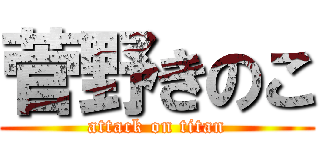 菅野きのこ (attack on titan)