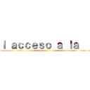 ｌ ａｃｃｅｓｏ ａ ｌａ    ()