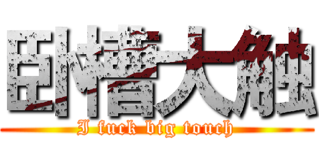 卧槽大触 (I fuck big touch)