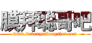 膜拜聪哥吧 (www.bukengnikengshei.com)