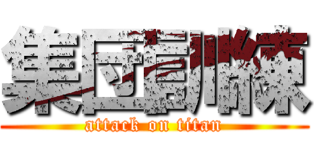 集団訓練 (attack on titan)