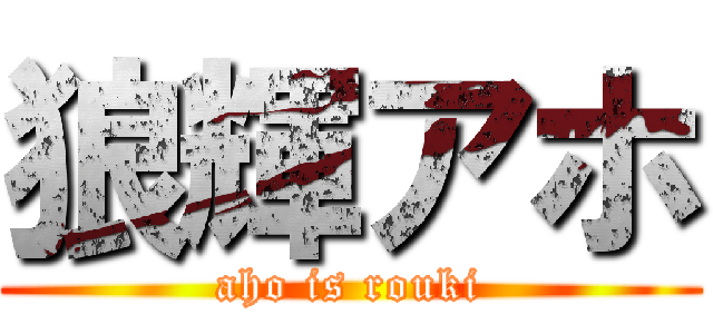 狼輝アホ (aho is rouki)