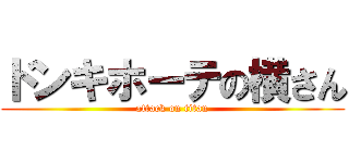 ドンキホーテの横さん (attack on titan)