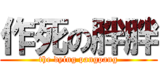 作死の胖胖 (the dying pangpang)