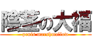 陰茎の大福 (penis marshmallow)