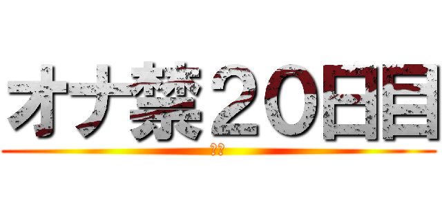 オナ禁２０日目 (禁欲)