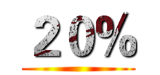 ２０％ ()