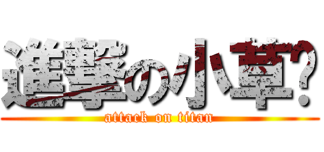 進撃の小草ㄦ (attack on titan)