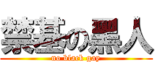 禁基の黑人 (no black gay)