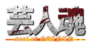 芸人魂 (soul of GEININ)