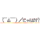 （¯Δ¯）／にゃんぱす〜 (Nyanpasu-)