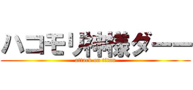 ハコモリ神様ダーー (attack on titan)