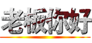 老板你好 ()