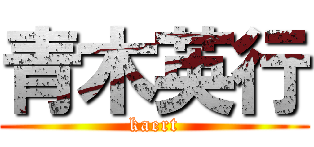 青木英行 (kaert)