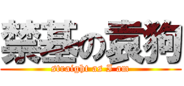 禁基の袁狗 (straight as I am)