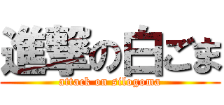 進撃の白ごま (attack on silogoma)