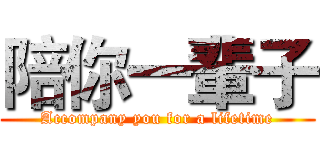 陪你一輩子 (Accompany you for a lifetime)