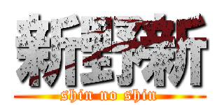 新野新 (shin no shin)