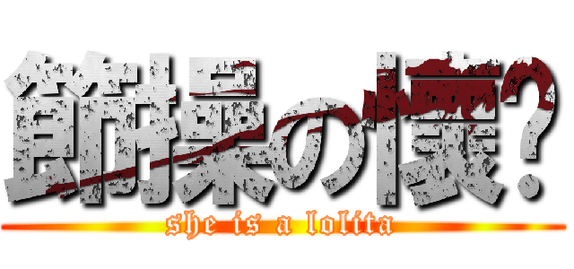 節操の懷淚 (she is a lolita)