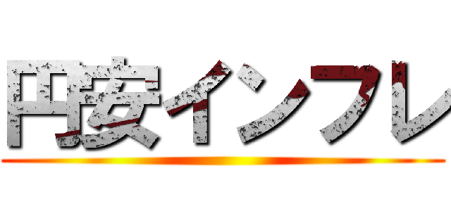 円安インフレ ()